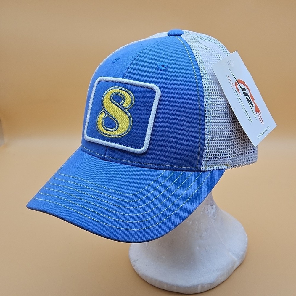 Dale Earnhardt Jr Hat Cap Jr Nation Motorsports #8 Blue Yellow Mesh Snapback